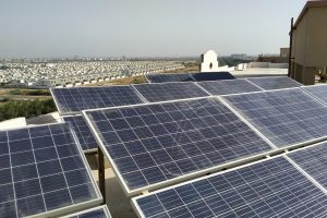 Solar panel mounting structure installed by Alphatechnix
